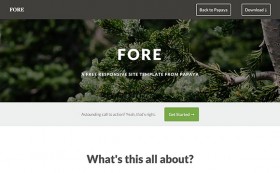 Fore - HTML website template