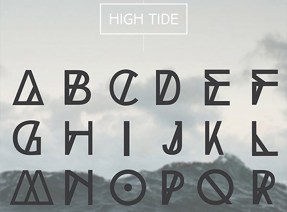 High Tide free font family