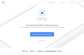 Ionic - HTML5 mobile app framework