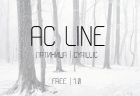 AC Line free font