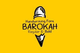 Barokah - Free handwriting font
