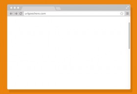 Chrome browser PSD mockup