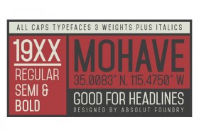 Mohave free font