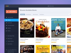 Book app template PSD