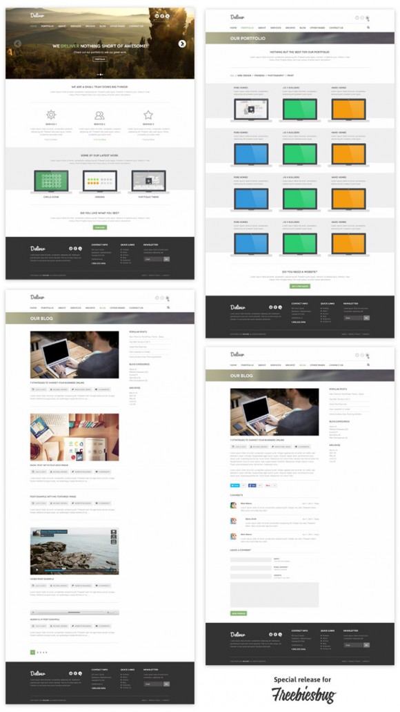 Deliver PSD theme