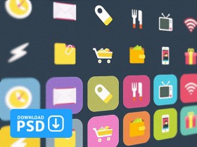 Ficons - Free set of 10 colorful icons