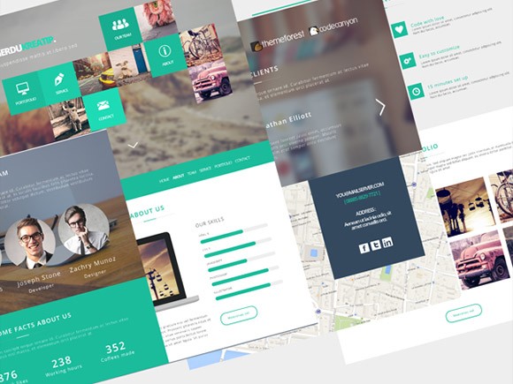 GerduKreatip - PSD portfolio theme