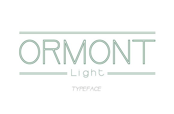 Ormont Light free font