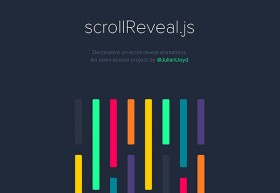 scrollReveal.js - On-scroll reveal animations with JS