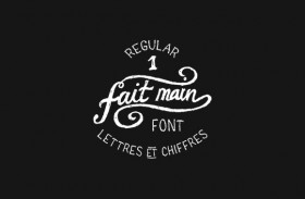 Fait main 1 free font