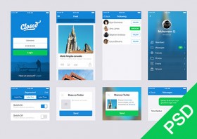 Free UI set for app design