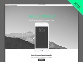 Landy - HTML5 parallax app landing page