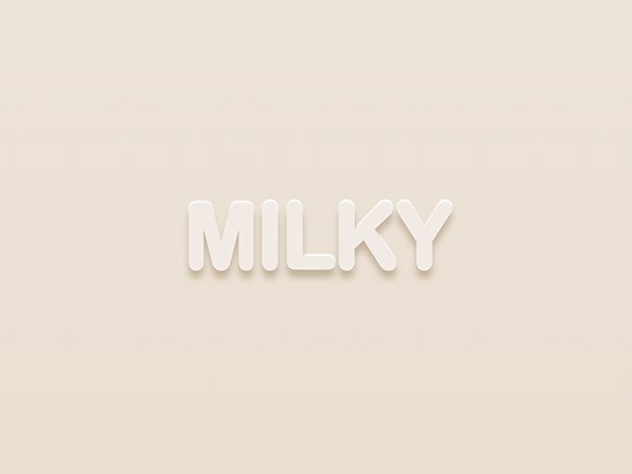 Milky text effect with CSS