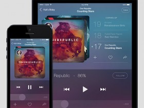 Music app concept PSD