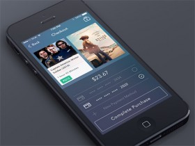 Checkout screen app PSD