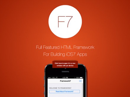 Framework7 - HTML framework for iOS7 apps - Freebiesbug