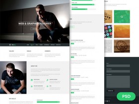 Focal resume PSD template