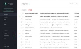 Responsive mail app UI - HTML