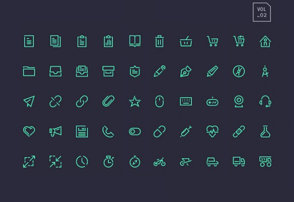 Stroke Gap Icons Vol2 - AI PSD