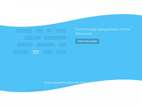 Page loading effects with SVG