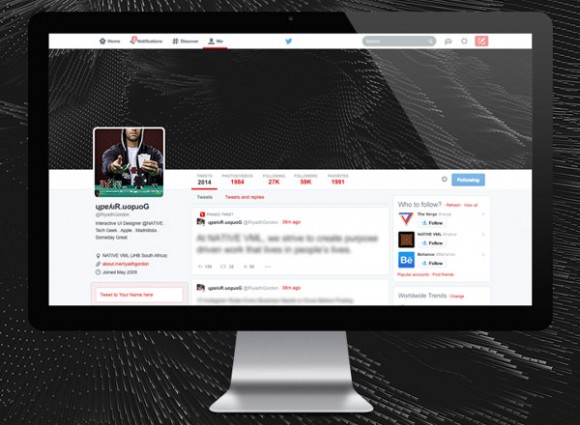 Twitter new UI PSD - Freebiesbug