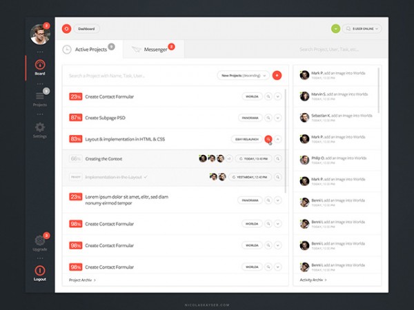 Dashboard UI - Free PSD - Freebiesbug
