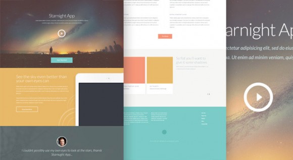 Starnight - PSD website template