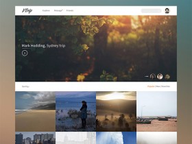 Travel video book - PSD template