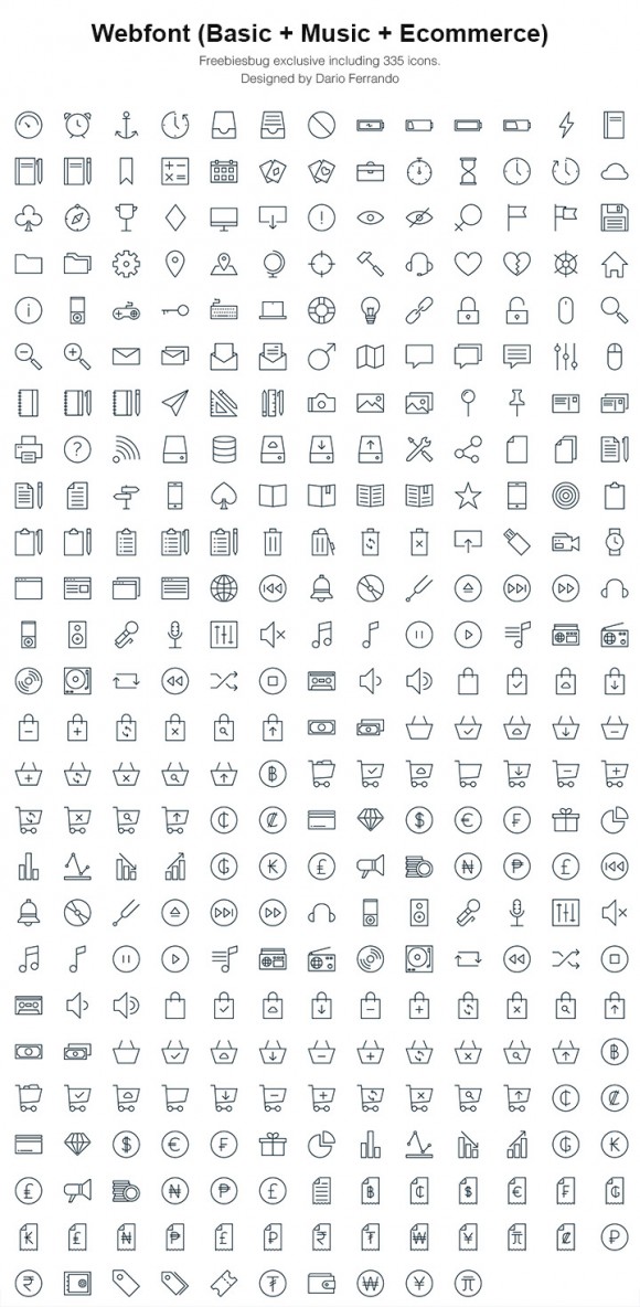 Linea icons - Webfont