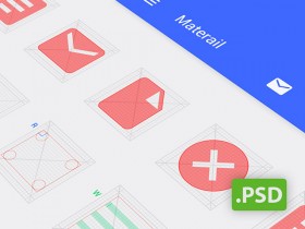 Android grids PSD template