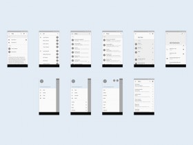 Android L UI template - Sketch