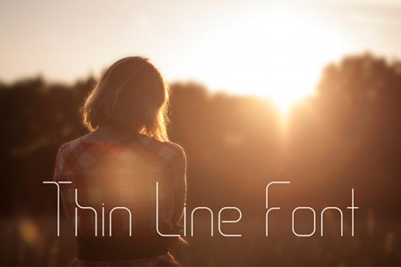 Thin Line Font - Free font