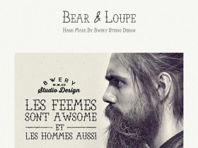 Bear & Loupe free font family