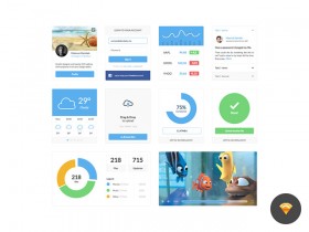 Clean UI Kit - Sketch