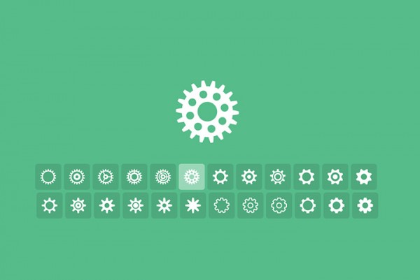 Cogs Loader Tumblr-style cog loaders CSS - Freebiesbug