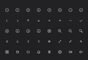 40 tiny icons - PSD + AI + SVG