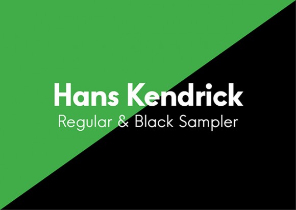 Hans Kendrick Regular & Bold - Free font