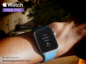 Apple Watch PSD template