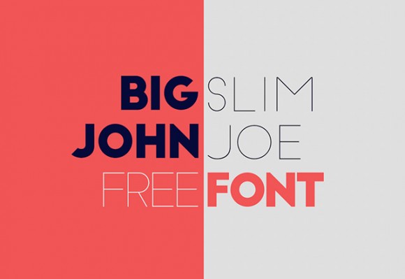 Big John / Slim Joe - Free font