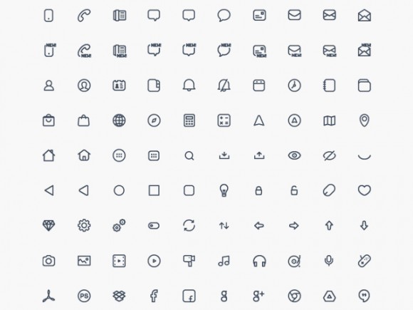 Compacticons - 180 PSD tiny icons