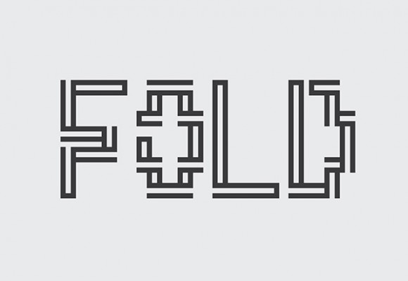 Fold free font