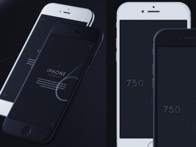 iPhone 6 mockups - 3/4 + front views