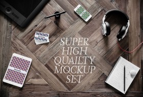 5 high-quality photographic mockups