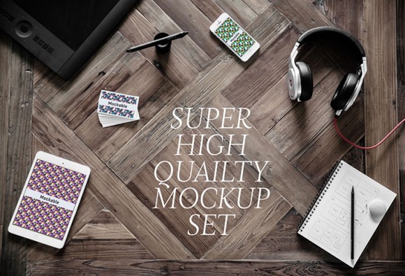 5 high-quality photographic mockups