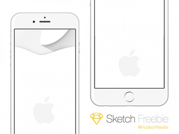 iPhone 6 & 6 Plus mockups - Sketch