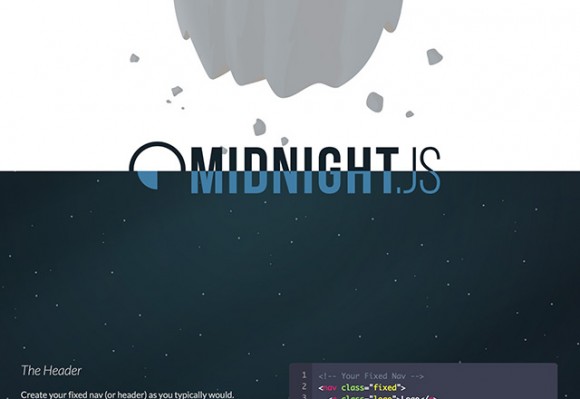 Midnight.js - jQuery plugin to switch headers