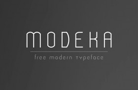 Modeka free font