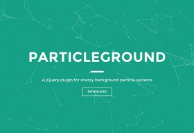 Particleground - Particle backgrounds with jQuery