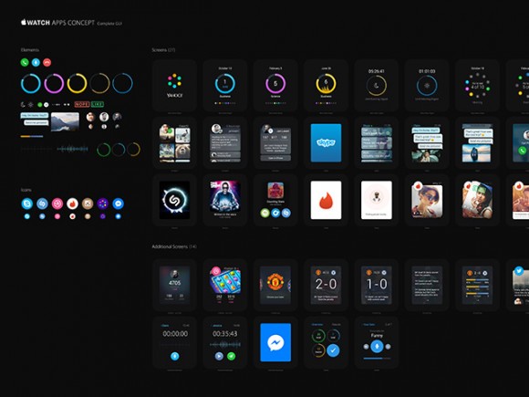 Apple Watch apps UI