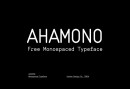 Ahamono free font Freebiesbug